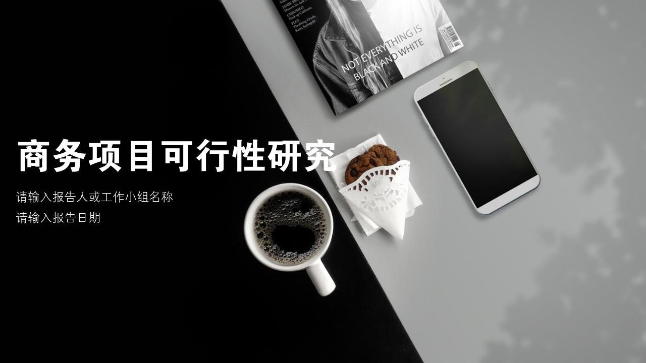 商务通用项目可行性研究PPT模版-项目可行性研究