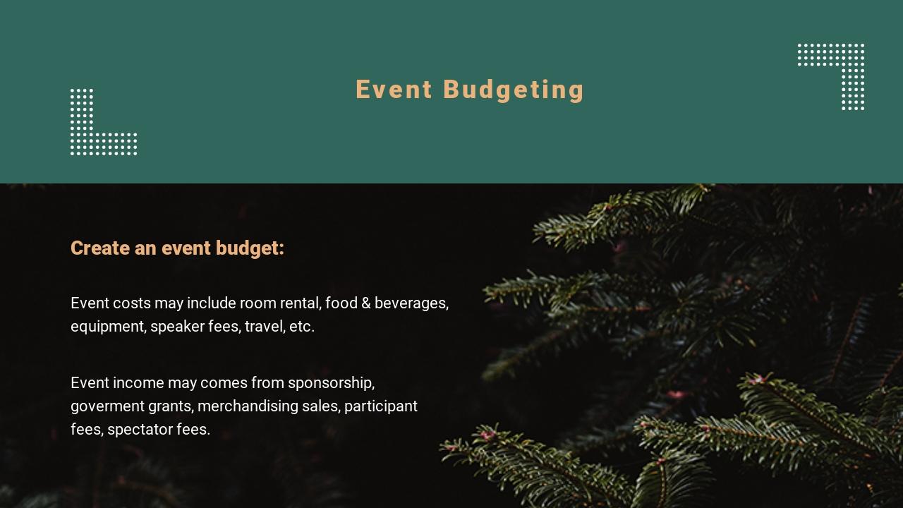 出行方案旅游踏青活动方案PPT-Event Budgeting