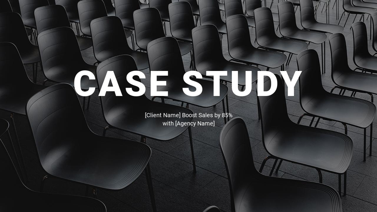 黑色椅子背景家居产品竞品分析PPT-CASE STUDY