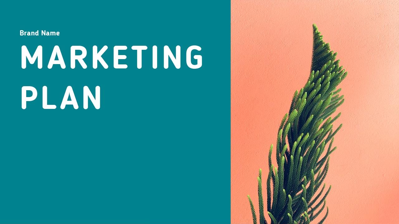 粉绿欧美杂志风营销策划方案PPT模板-MARKETING PLAN