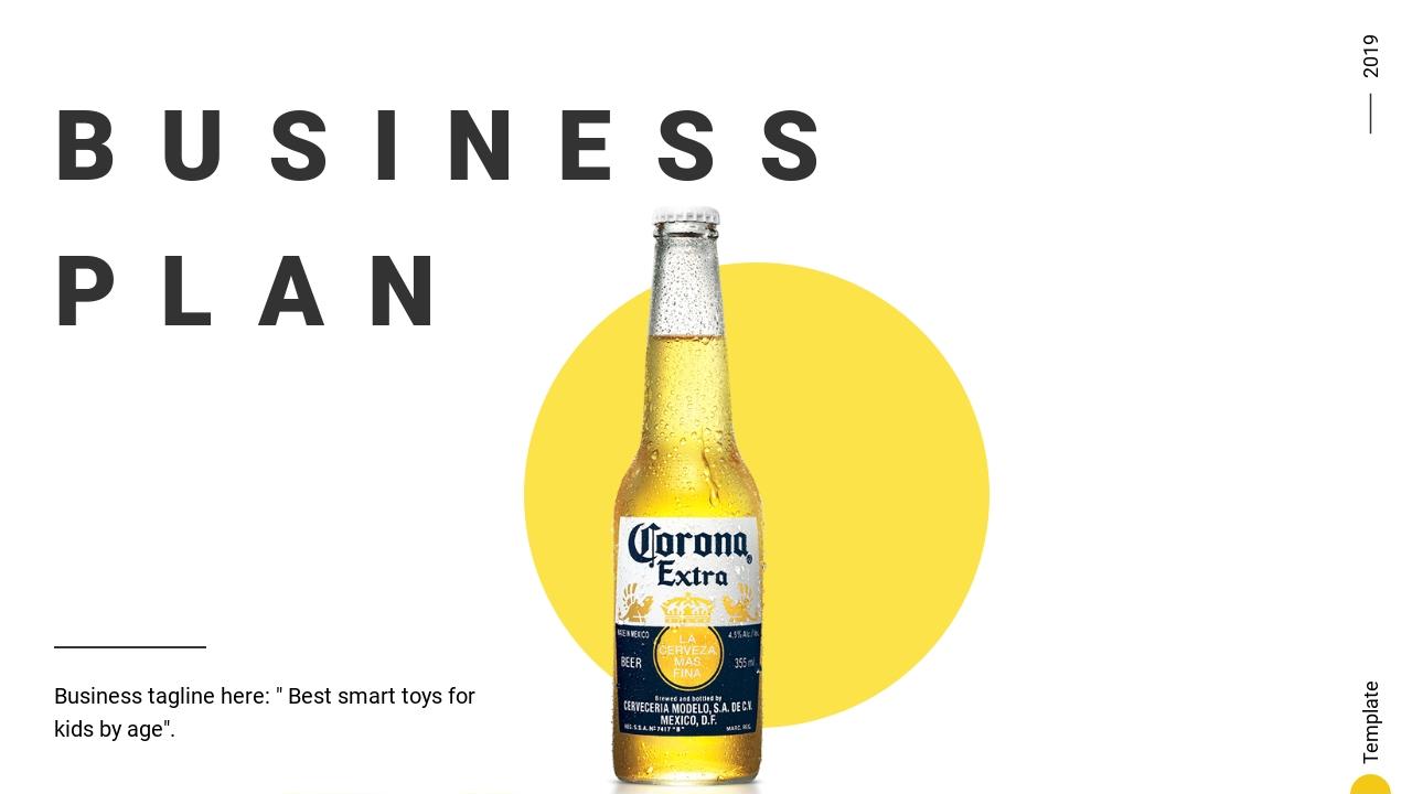 黄色啤酒饮料商业计划书英文PPT模板-BUSINESS PLAN