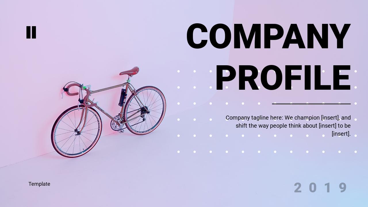 粉紫色渐变体育运功器械产品公司介绍PPT-COMPANY PROFILE