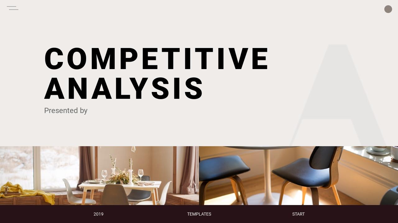 温馨家居生活背景竞争分析英文PPT模板-COMPETITIVEANALYSIS