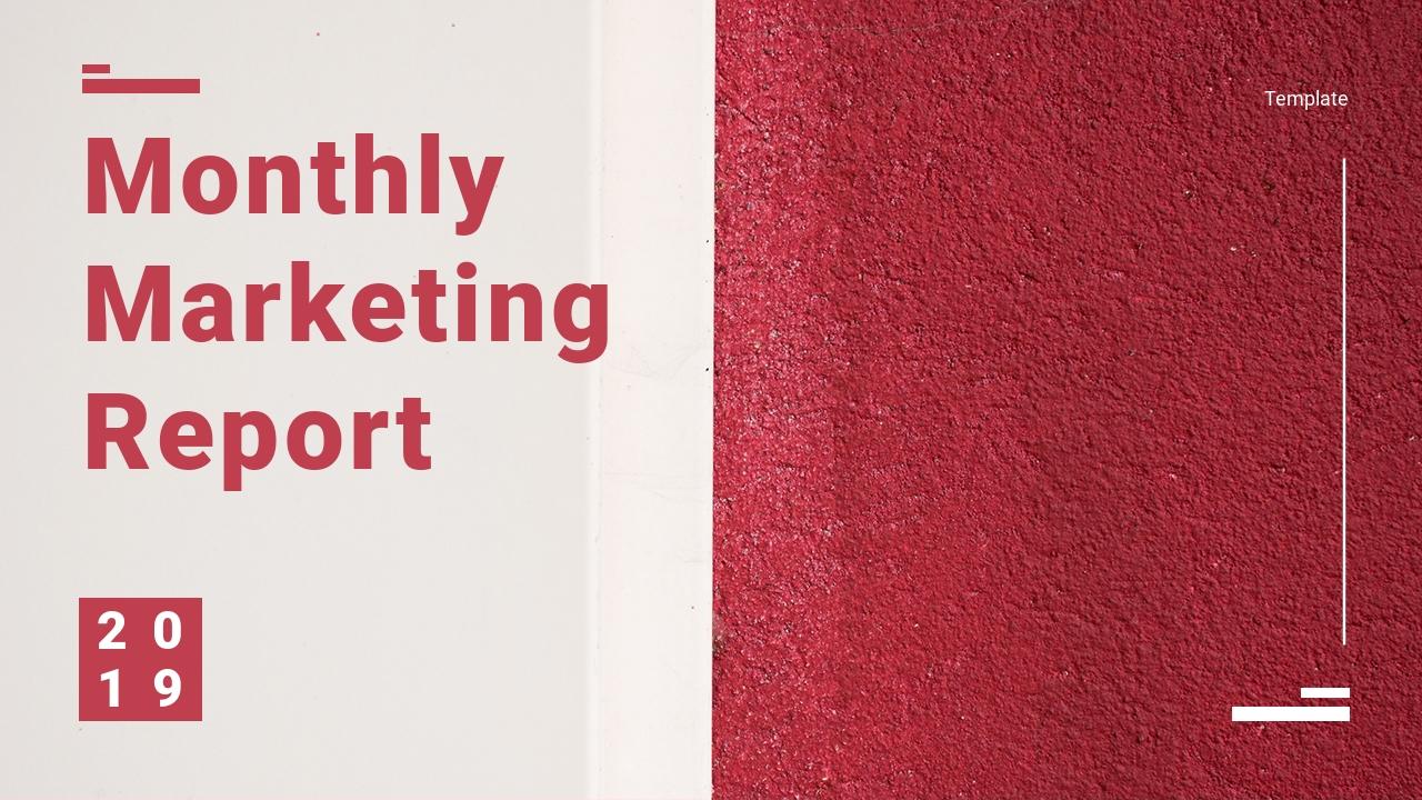 红白市场投放推广月度总结报告ppt-Monthly Marketing Report
