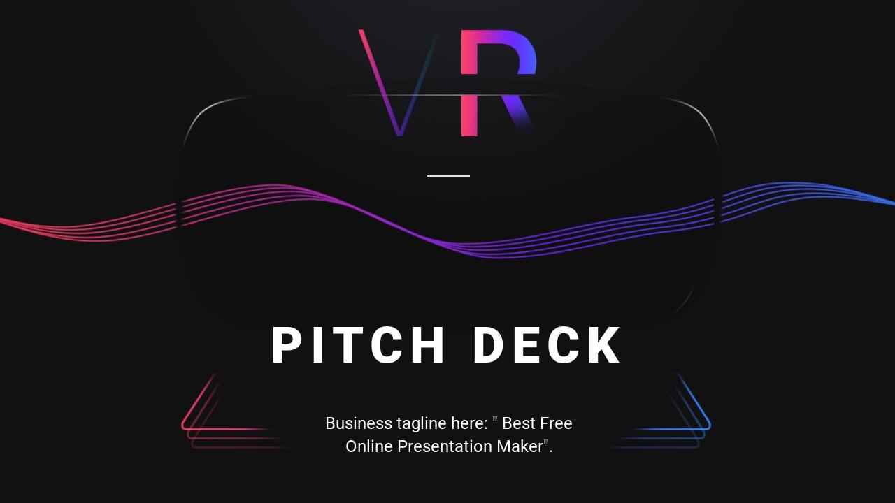 VR体验项目融资路演商业计划书英文PPT模板-PITCH DECK