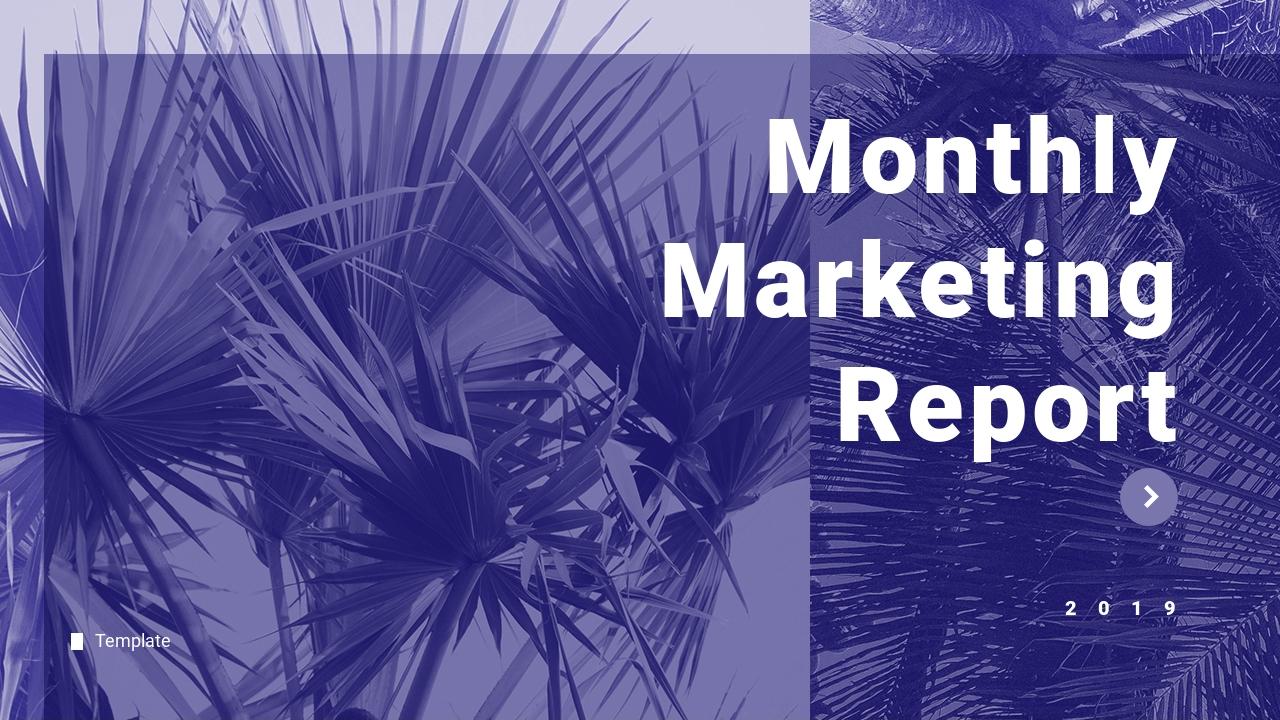 紫色清新市场运营结案总结汇报PPT-Monthly Marketing Report