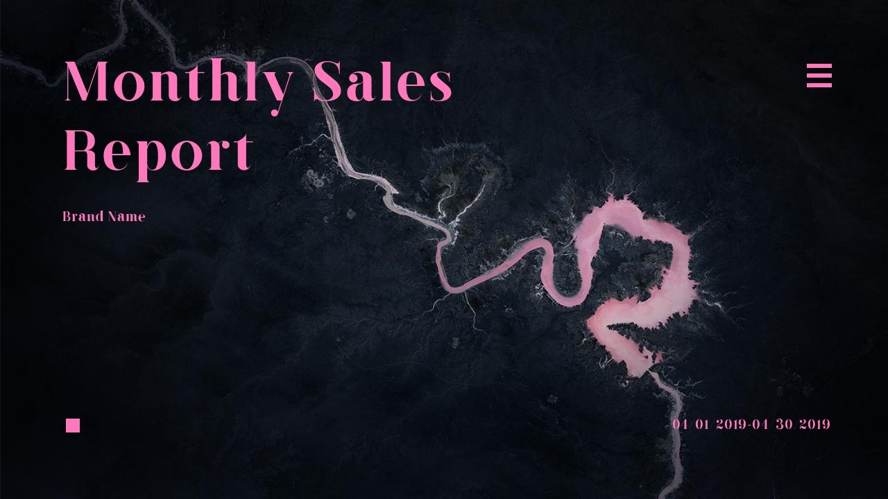 粉色潮流女装月度销售总结汇报-Monthly Sales Report