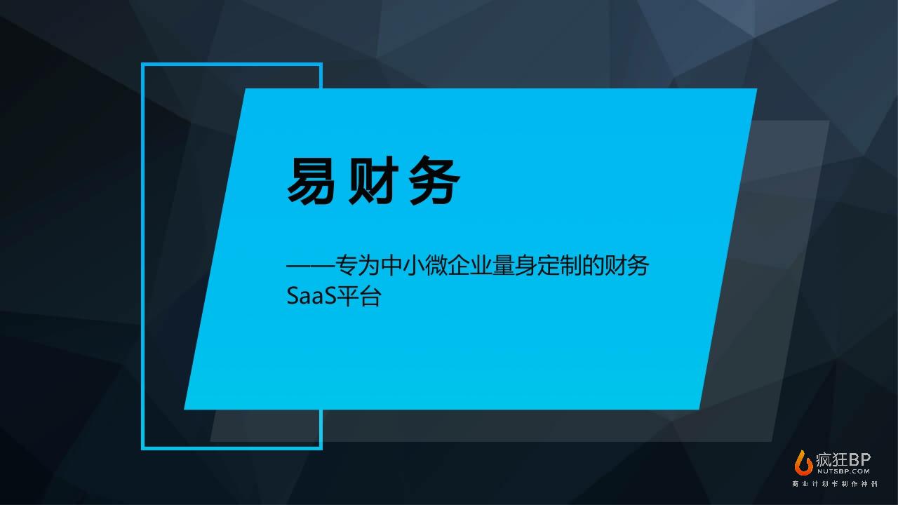 财务SaaS平台“易财务”商业计划书-undefined