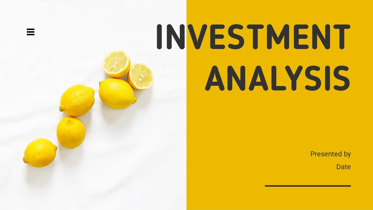 黄色餐饮家居生活服务项目通用投资分析PPT-INVESTMENT ANALYSIS