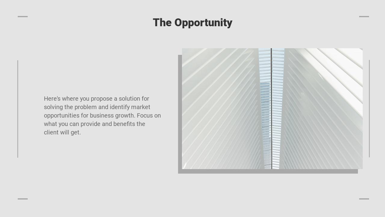 灰色文化娱乐商业计划书PPT模板-The Opportunity