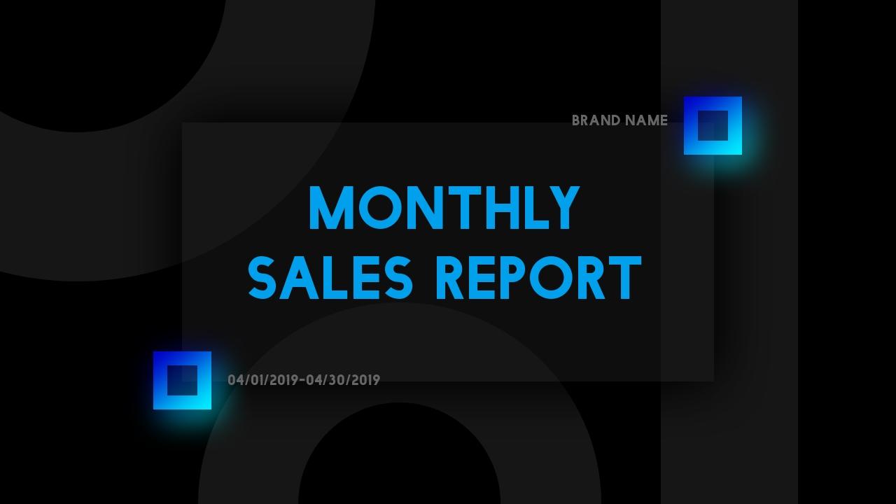 电子潮流产品电商销售总结汇报-Monthly Sales Report