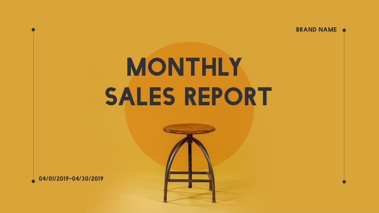 家居生活用品月度销售总结报告-Monthly Sales Report